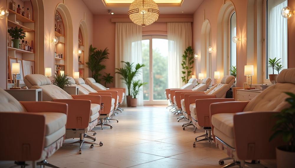 A precise manicure being applied at a Scarborough nail studio.